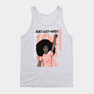 Black Lives Matter Woman Raised Fist Tank Top